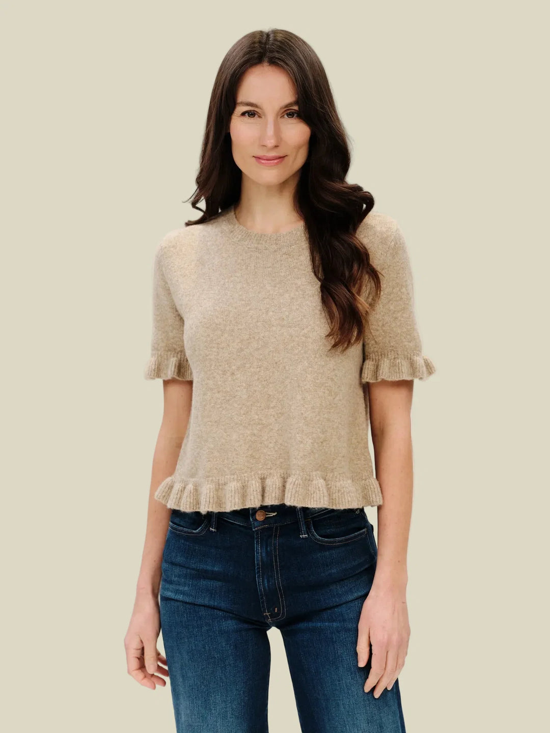 Cleo | Ruffle Edging Sweater
