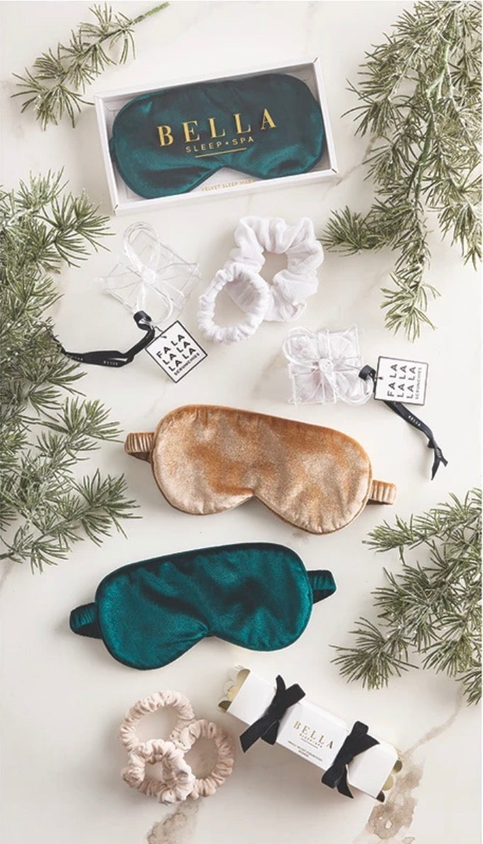 Velvet Eye Mask - Flax