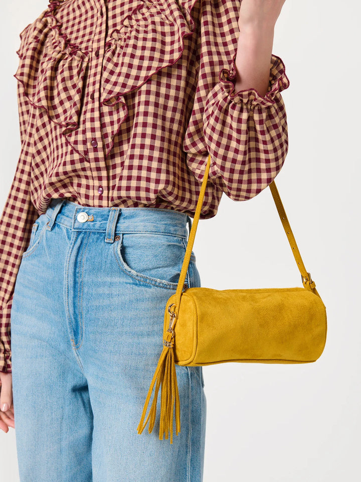 Kylie Barrel Bag Mustard