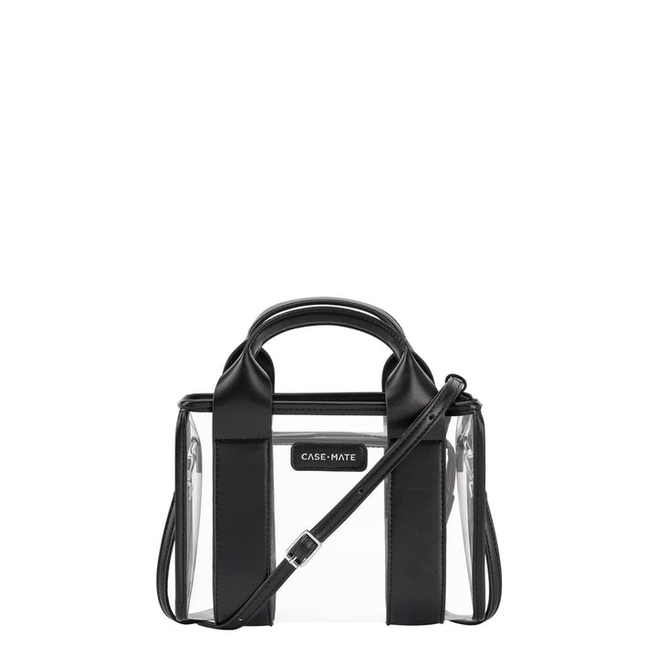 Case Mate Stadium Tote with Strap | Black and Clear
