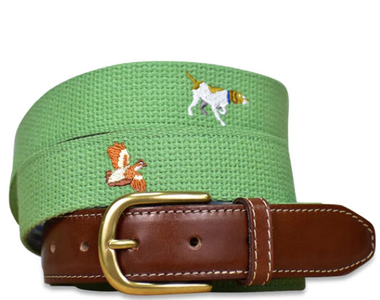 Sage Pointer Embroidered Belt*