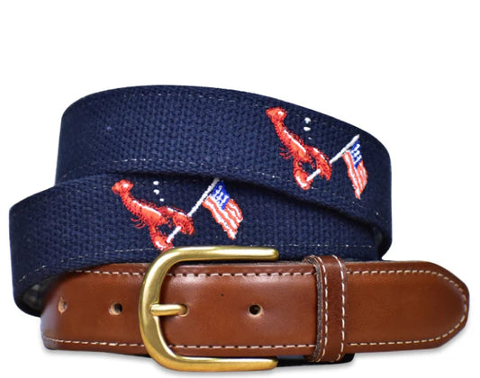 Patriotic Pinchers Embroidered Belt *