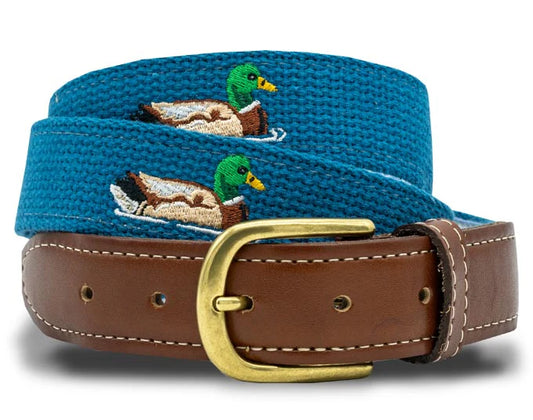 Sitting Duck Embroidered Belt