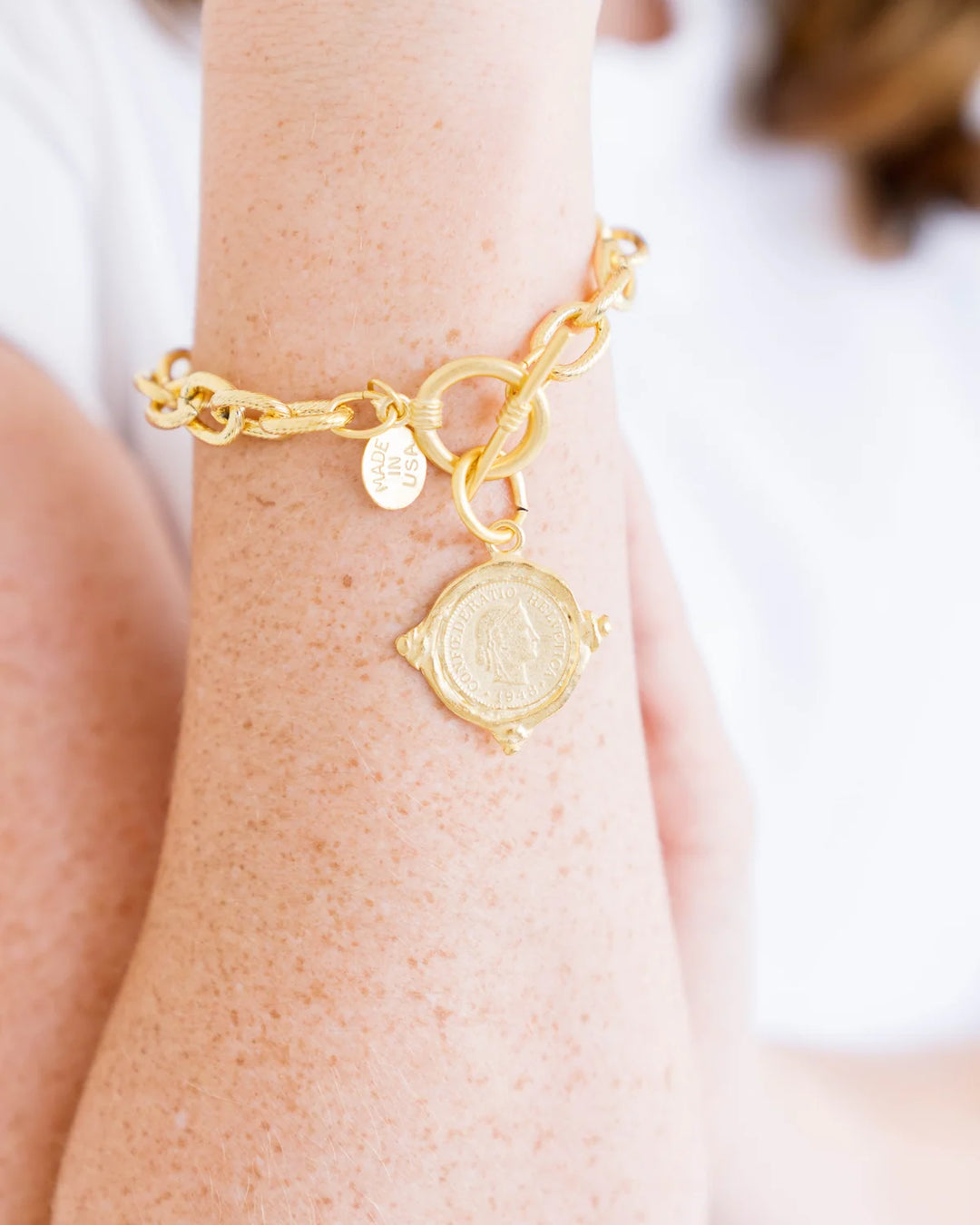 Coin Toggle Bracelet
