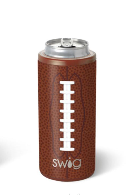 Swig Life Football Skinny Can Cooler 12oz