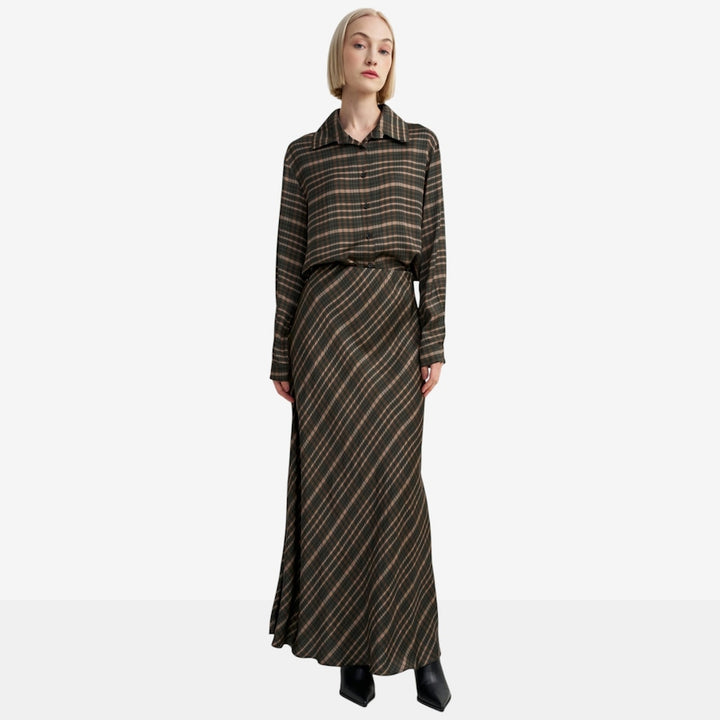 Meadow Skirt | Green Plaid