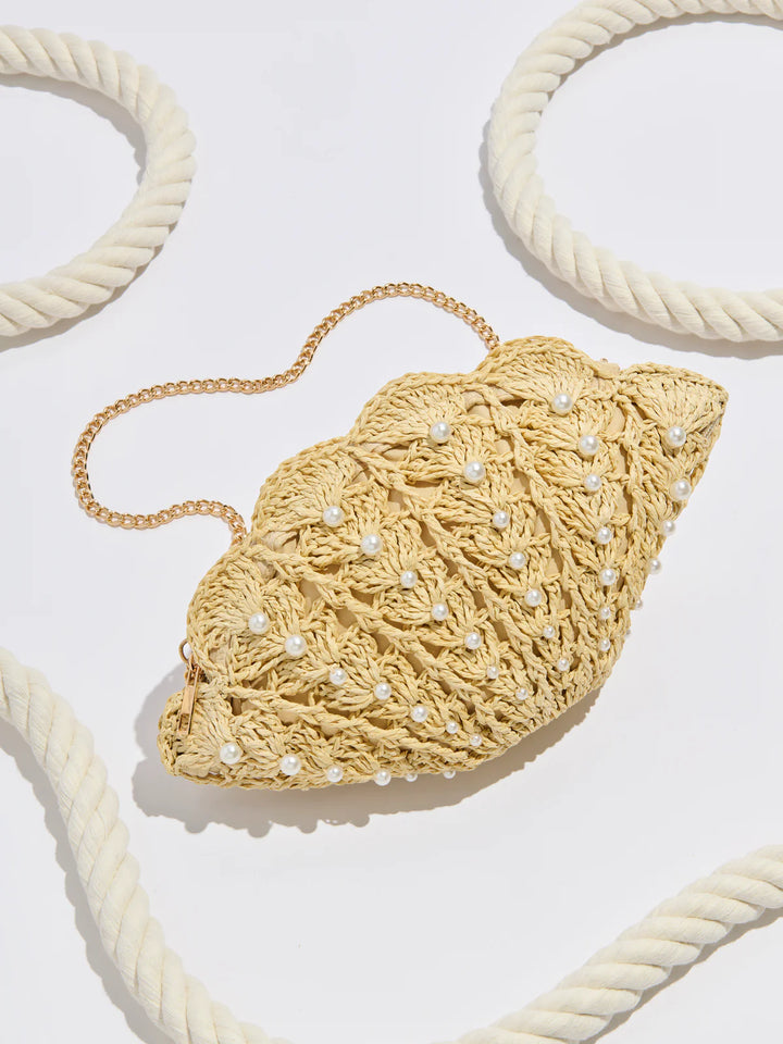Shell Cross- Body, Natural