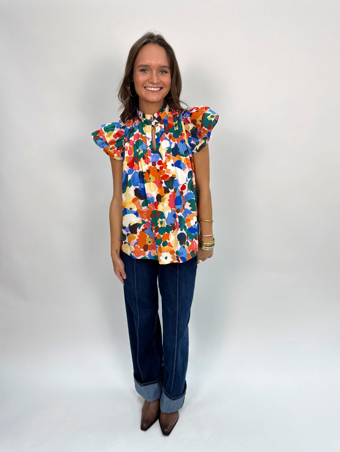 Sara Beth Top / Wildflower Whirl