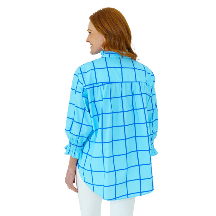 Kimberly Park Top Blue and Navy