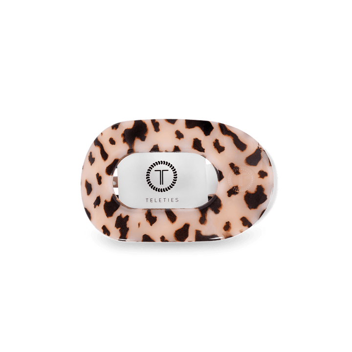 Blonde Tortoise Small Flat Round Hair Clip