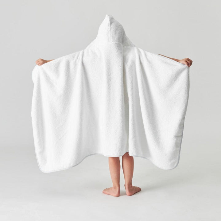 Kid’s Hooded Towel | White on White