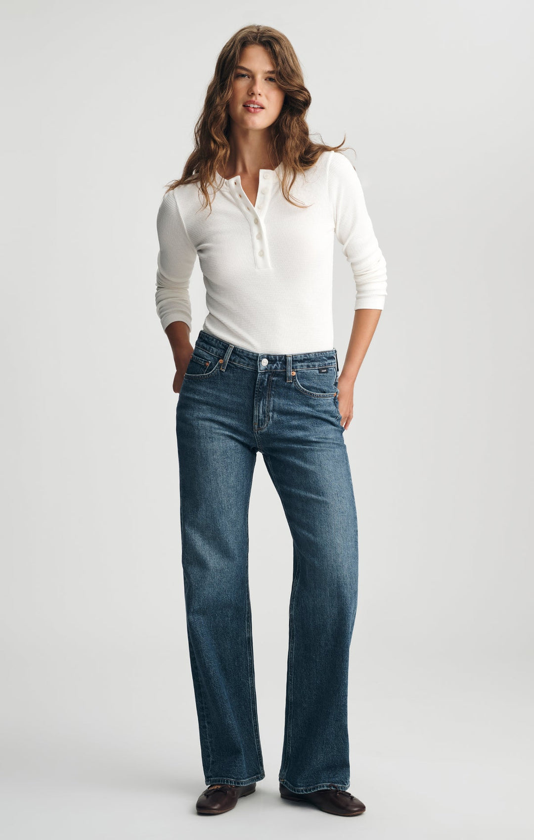 Mavi Taylor Dark Brushed Jeans | Classic Blue
