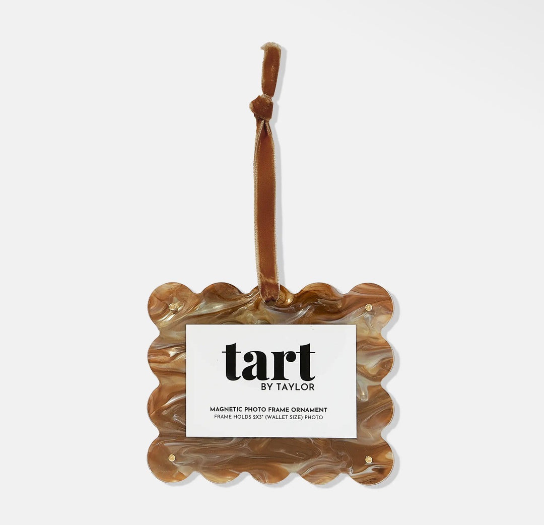 Tart by Taylor Brown Marbled Frame Ornament 