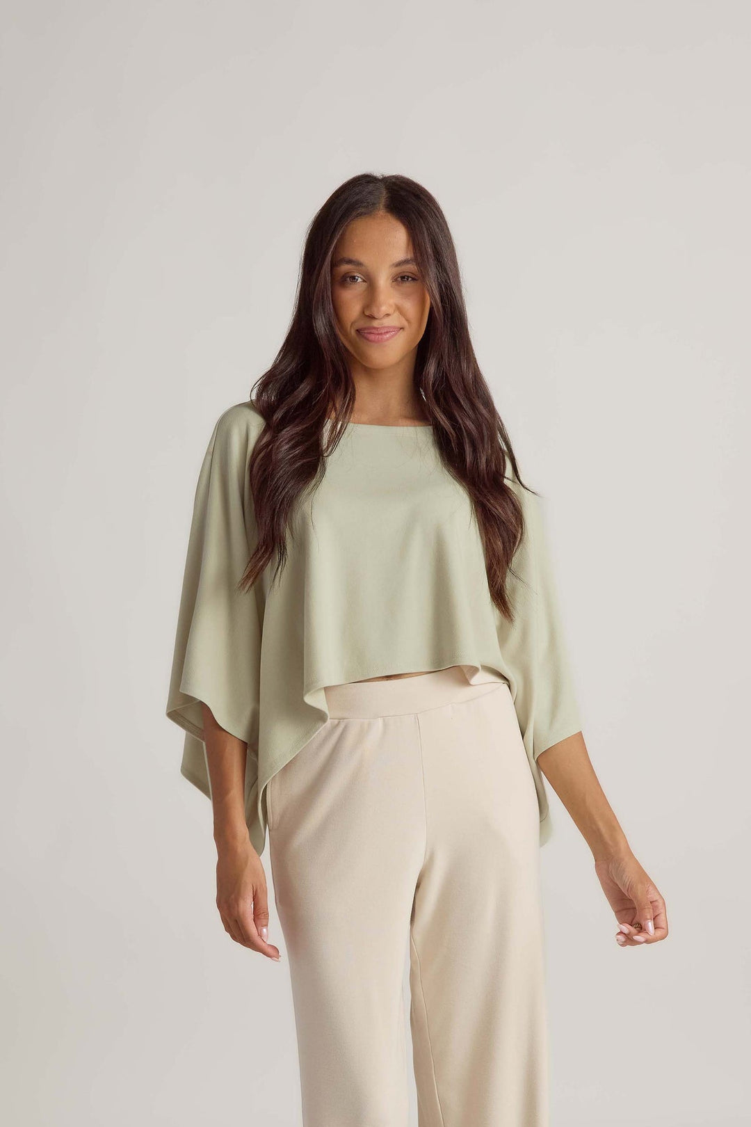 Faceplant Dreams Soft Shrug Shirt / Sage