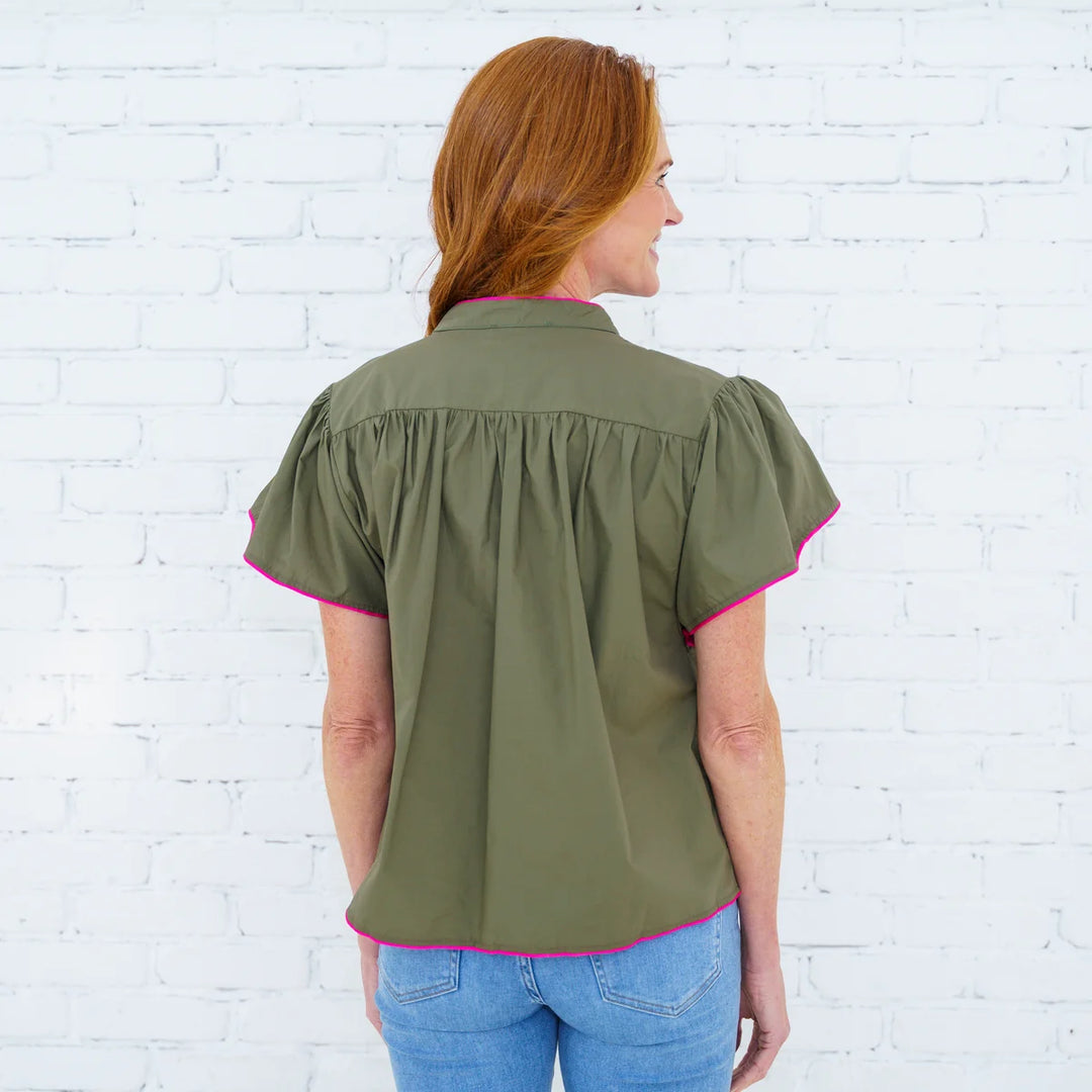 Cassie Top Olive