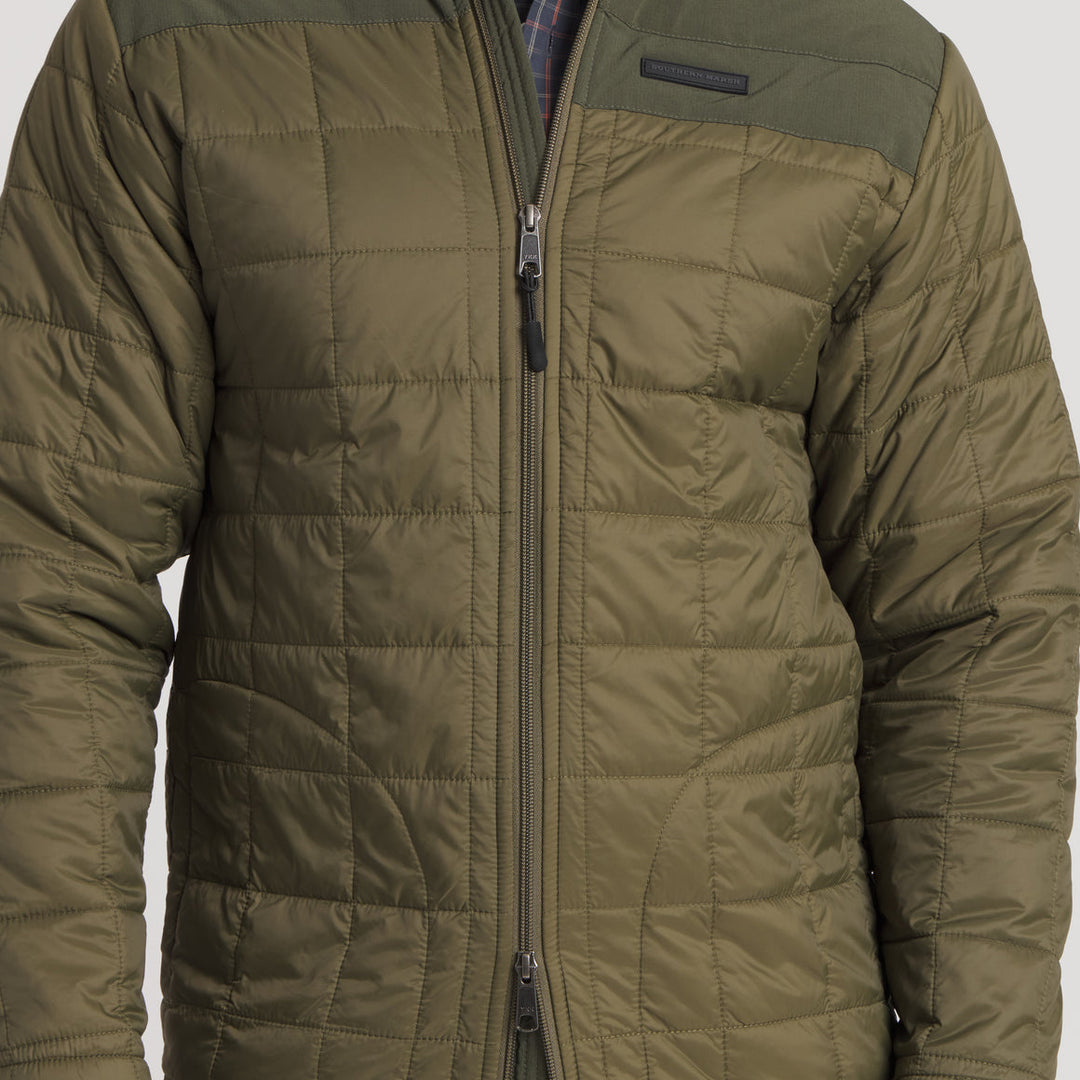 Falcon Hill Quilted Jacket / Dark Olive