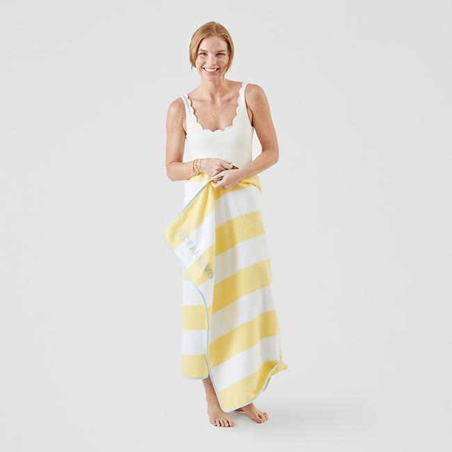 Beach Towel | Yellow Stripe