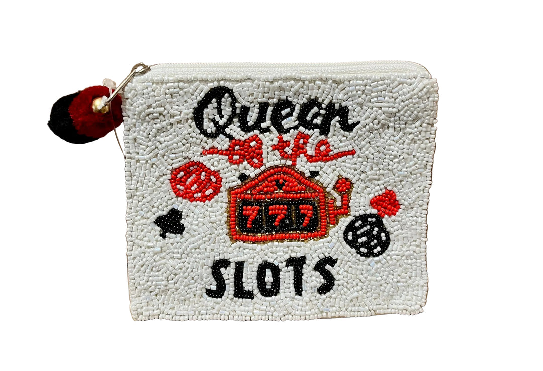 La Chic Queen of the Slots Beaded Coin Pouch