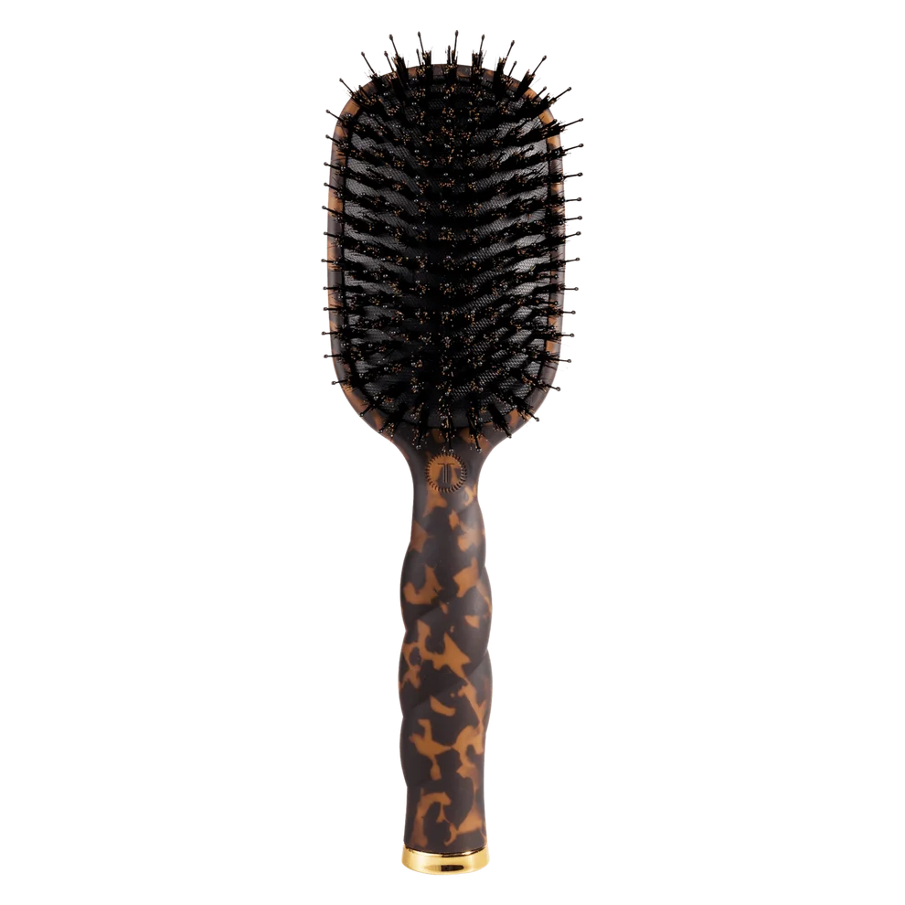 Teleties Boar Bristle Hair Brush Tortoise