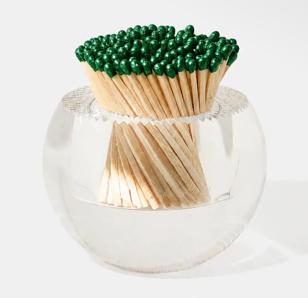 Round Match Striker | Green Metallic
