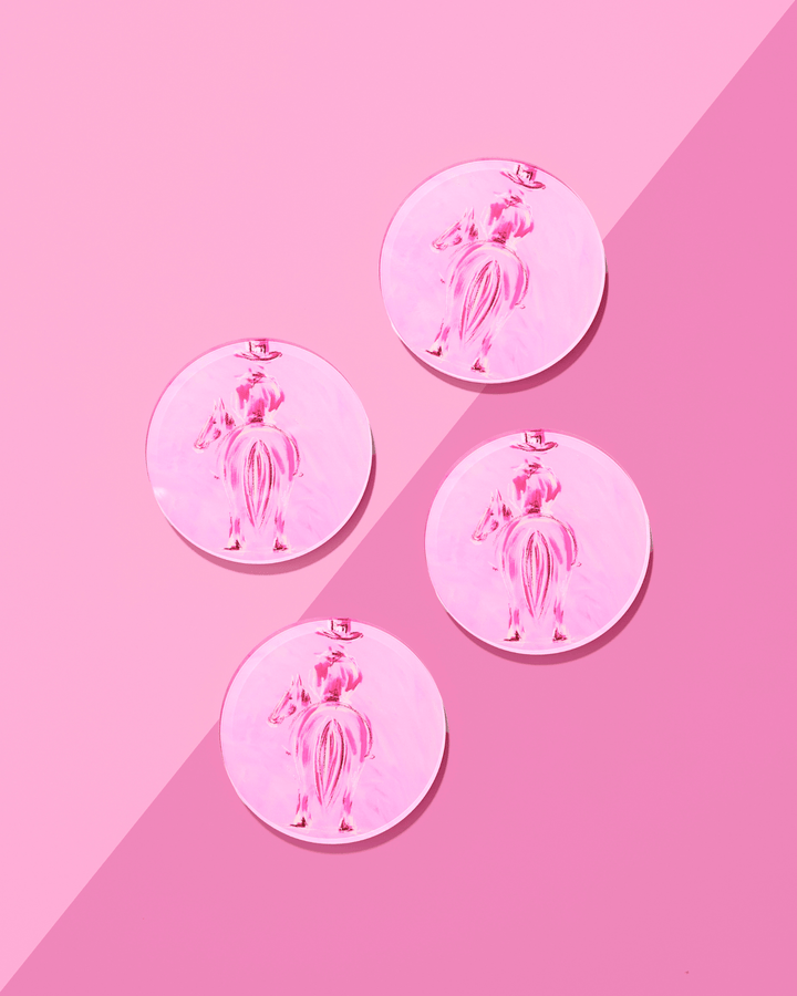 Mustang Sally Acrylic Coaster - Set of 4