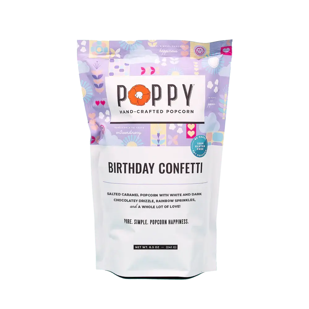 Poppy Popcorn Birthday Confetti