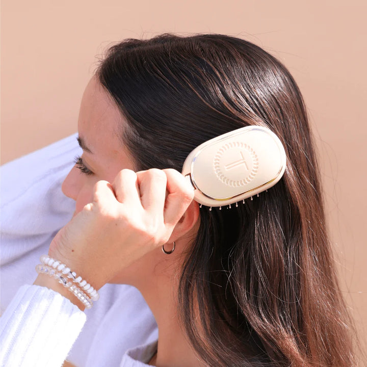 Mini Boar Bristle Hair Brush | Tan