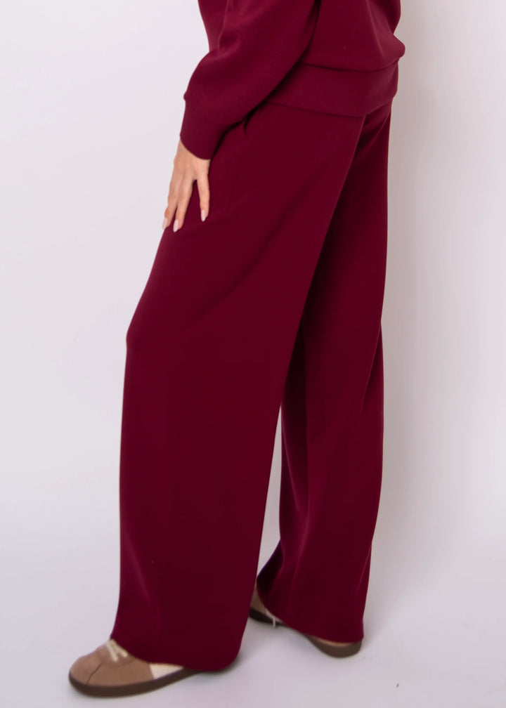Victoria Soft Knit Pull On Straight Leg Pants