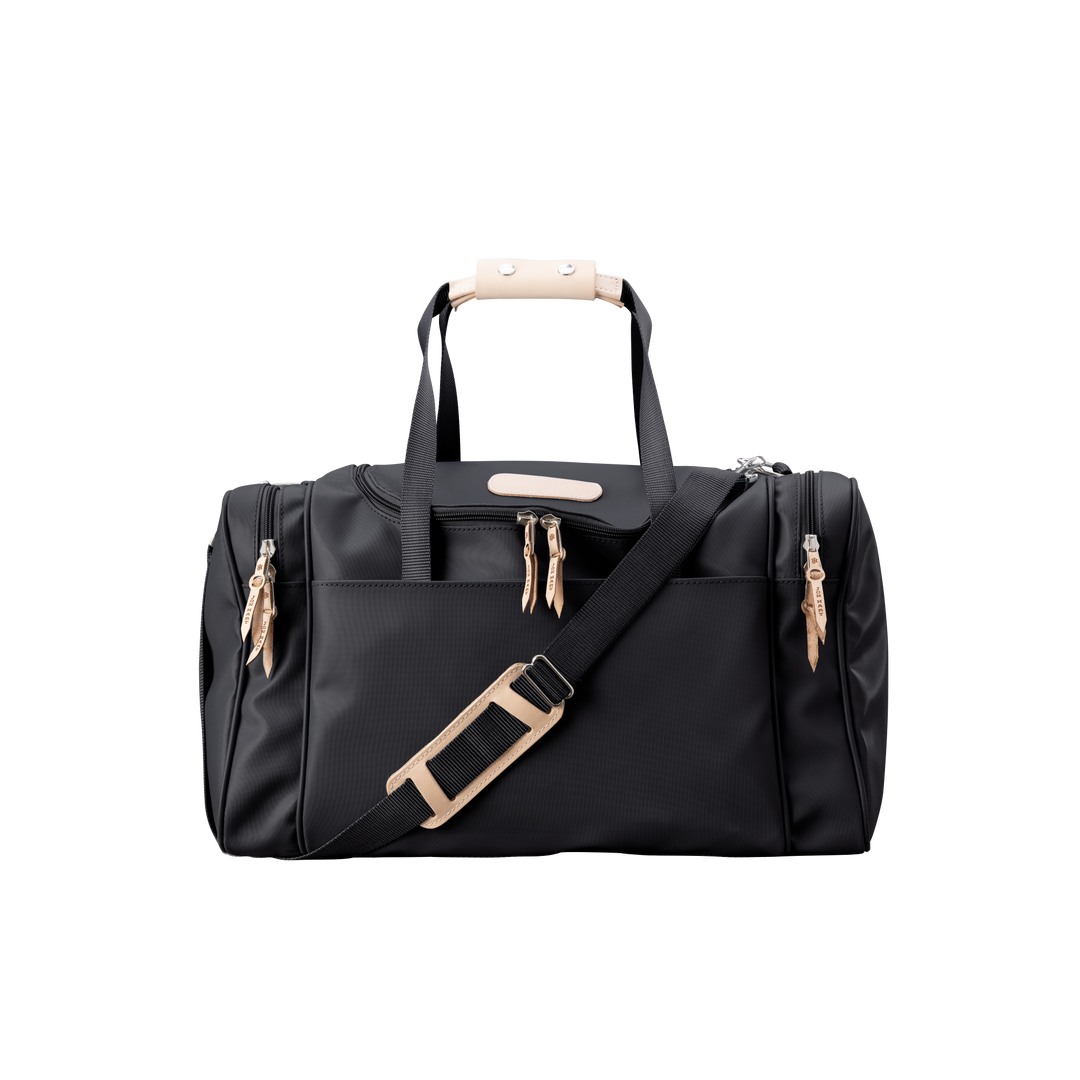Jon Hart Medium Square Duffle | Black Coated Canvas