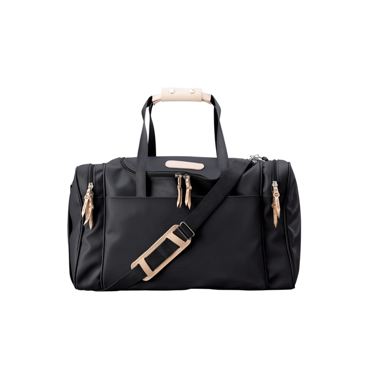 Jon Hart Medium Square Duffle | Black Coated Canvas