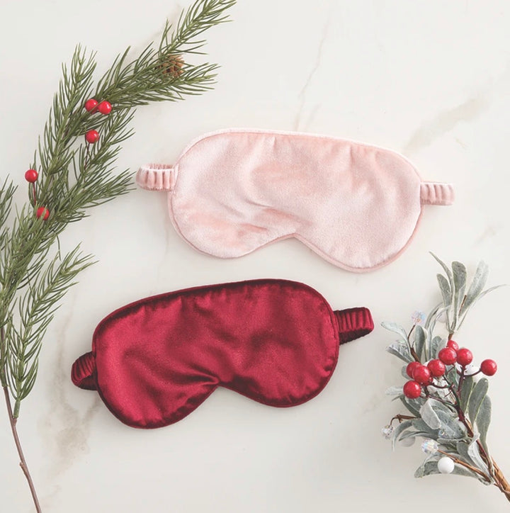 Velvet Eye Mask - Pink