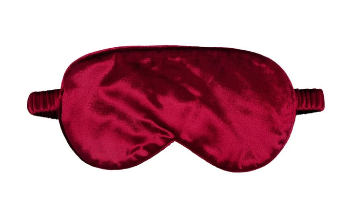 Velvet Eye Mask - Burgundy