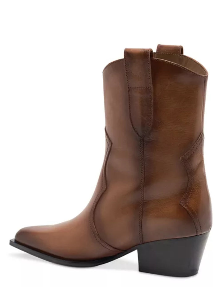 Cat Nap Cowboy Boots- Saddle Leather
