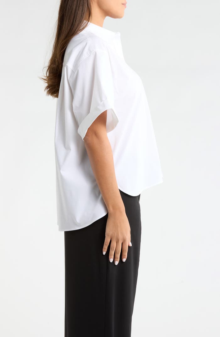 Corinna Oversized Cropped Shirt | White