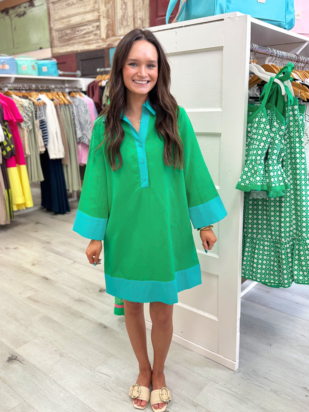 Carrie Dress Short Green