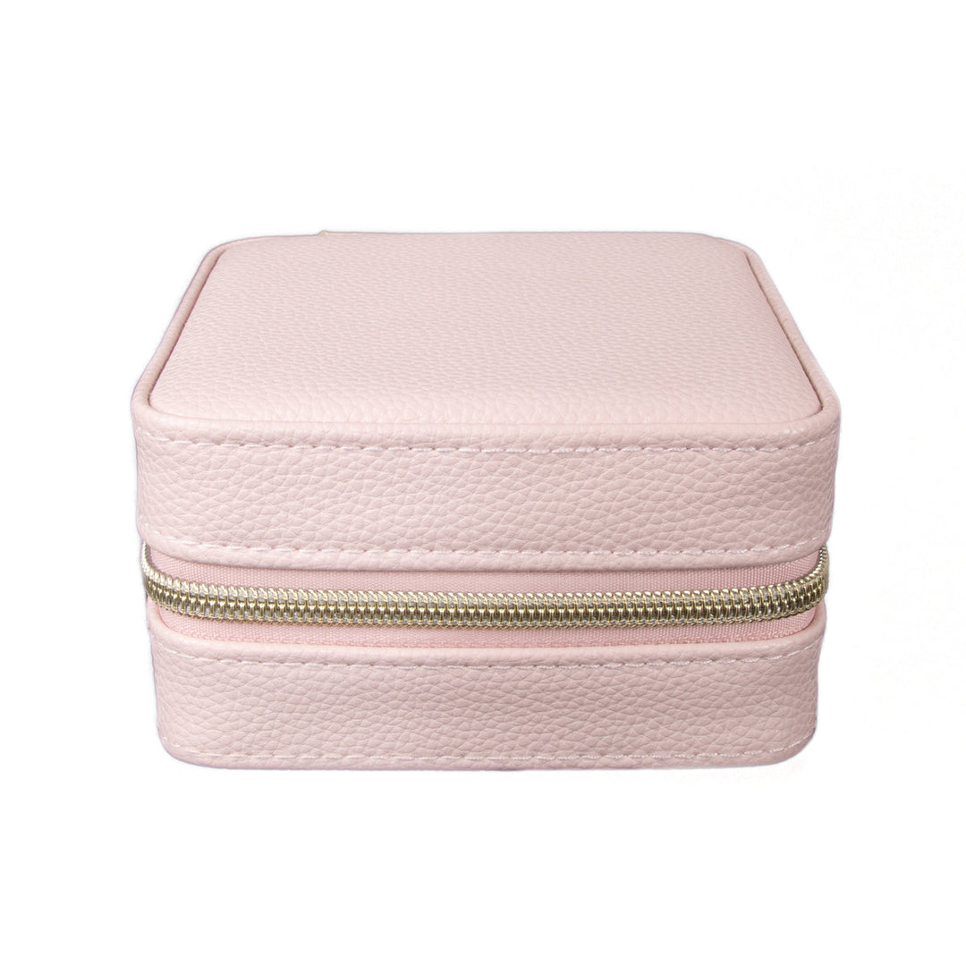 Leah Travel Jewelry Case | Pale Pink