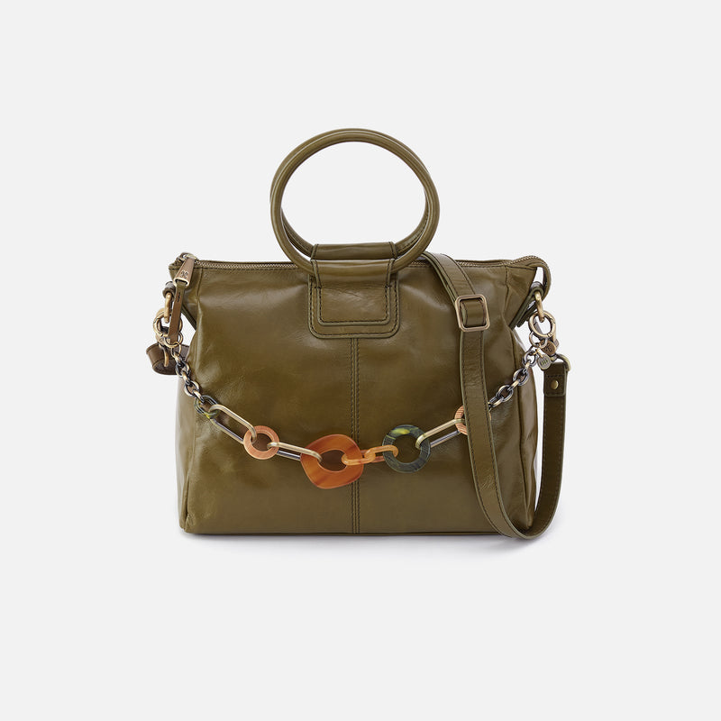 Hobo Sheila Medium Satchel with Charm | Olive Veil