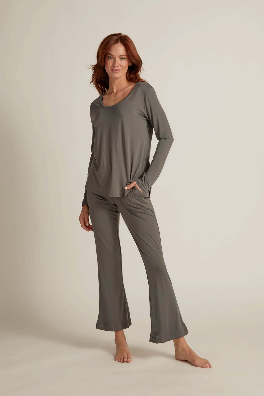 Long Lounge Pants / Earl Grey