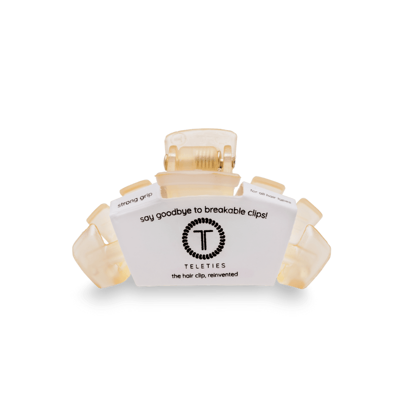 Teleties Classic Almond Beige Tiny Claw Hair Clip