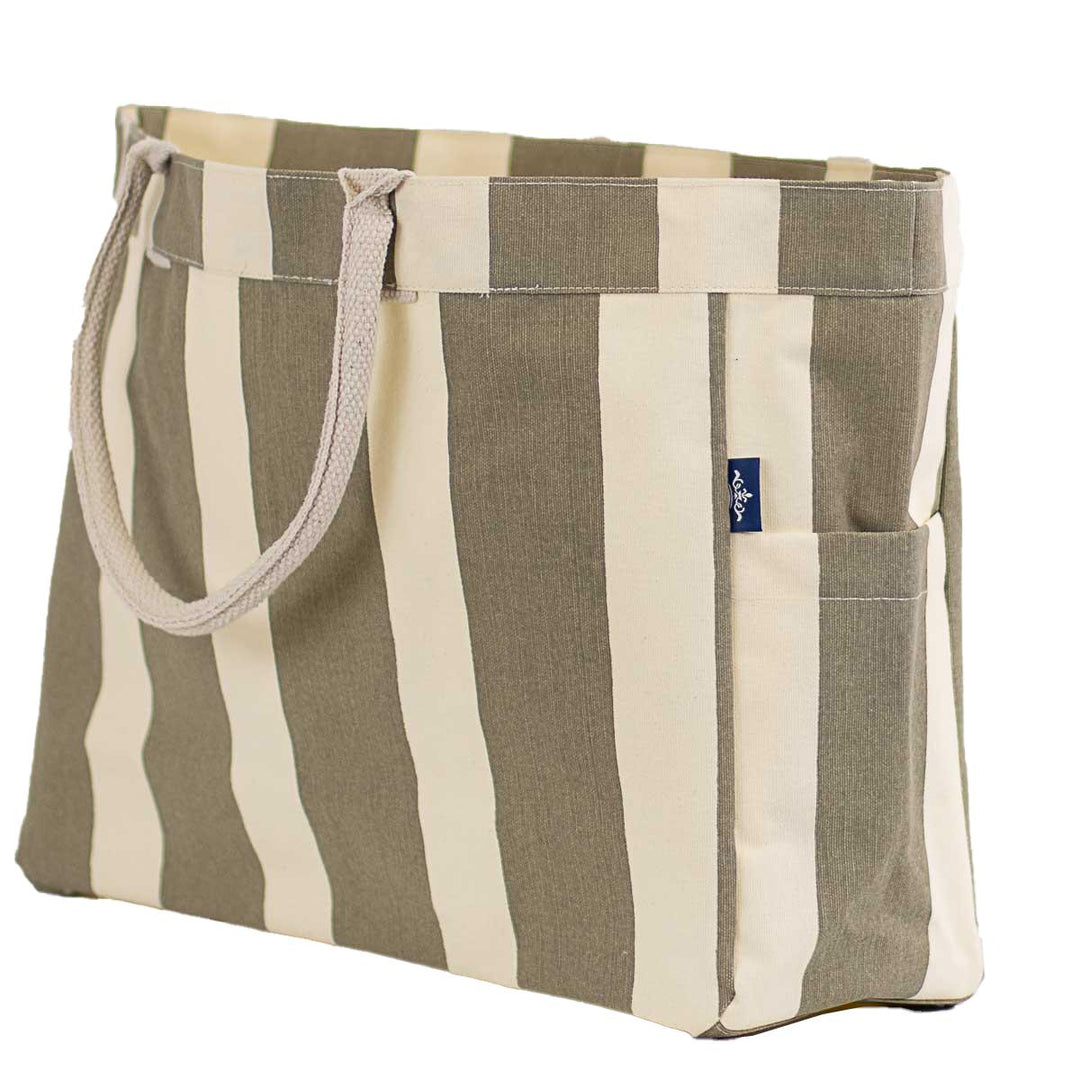 Cabana Stripe Durham Tote | Natural/Natural