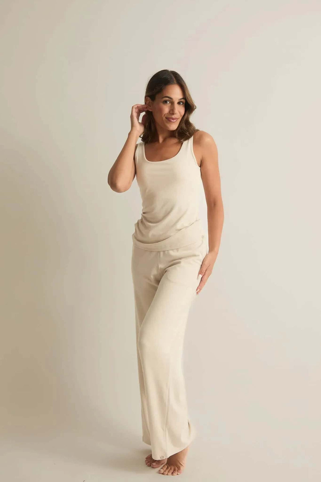 Soft Collection Straight Leg Pant / Oatmeal