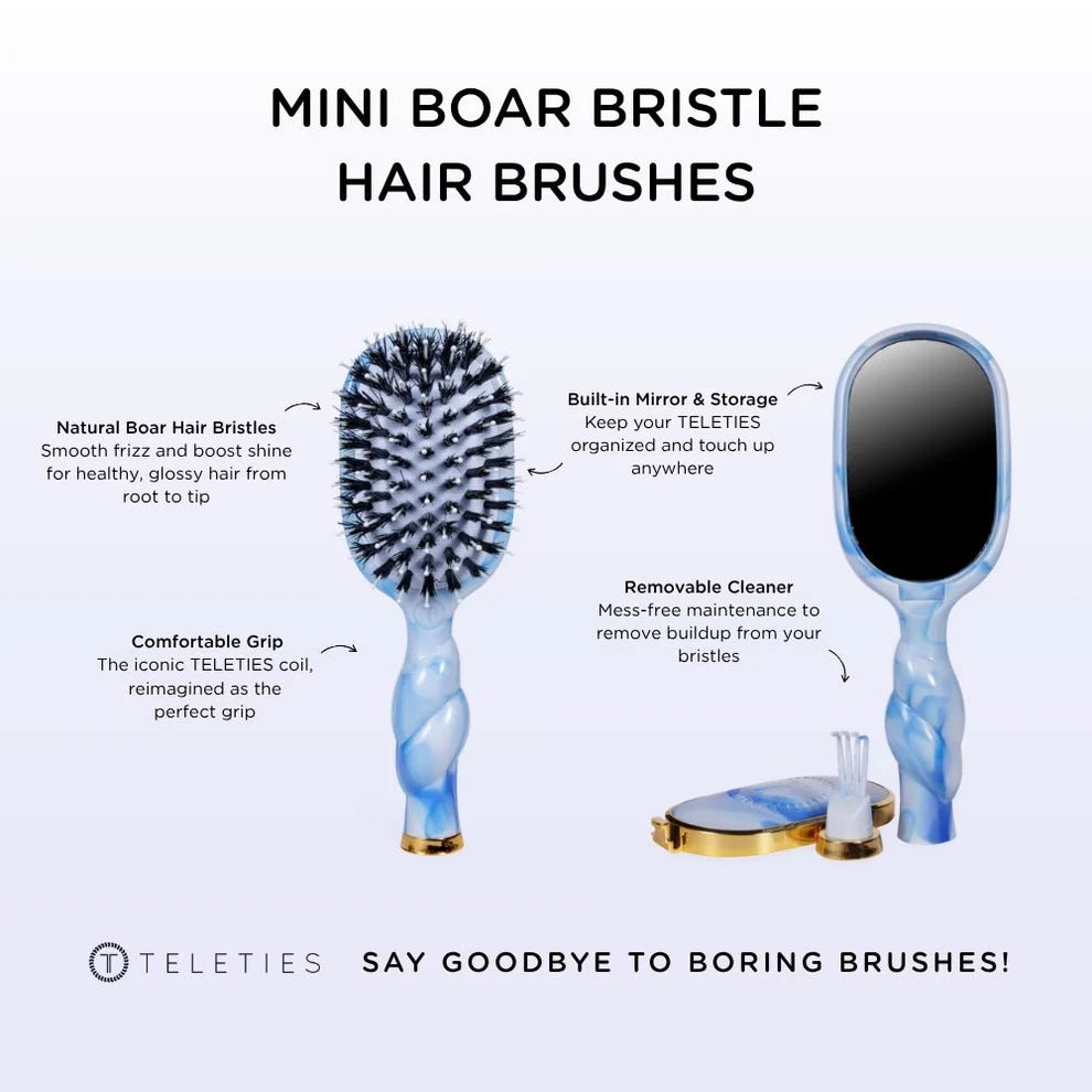 Mini Boar Bristle Hair Brush | Tide &amp; True