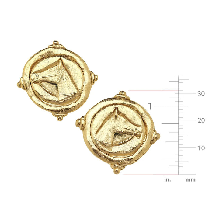 Horse Head Intaglio Studs