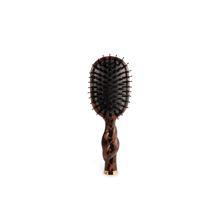 Teleties Mini Boar Bristle Hair Brush Tortoise