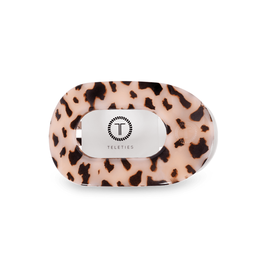 Blonde Tortoise Medium Flat Round Hair Clip