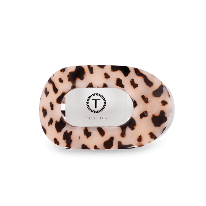 Blonde Tortoise Medium Flat Round Hair Clip