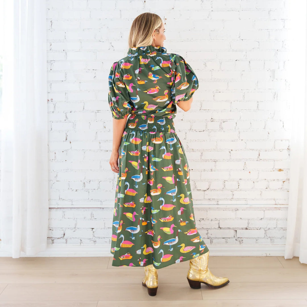 SUTTON SKIRT OLIVE DUCK