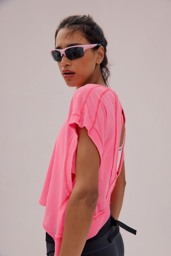 My Time Tee | Hot Pink