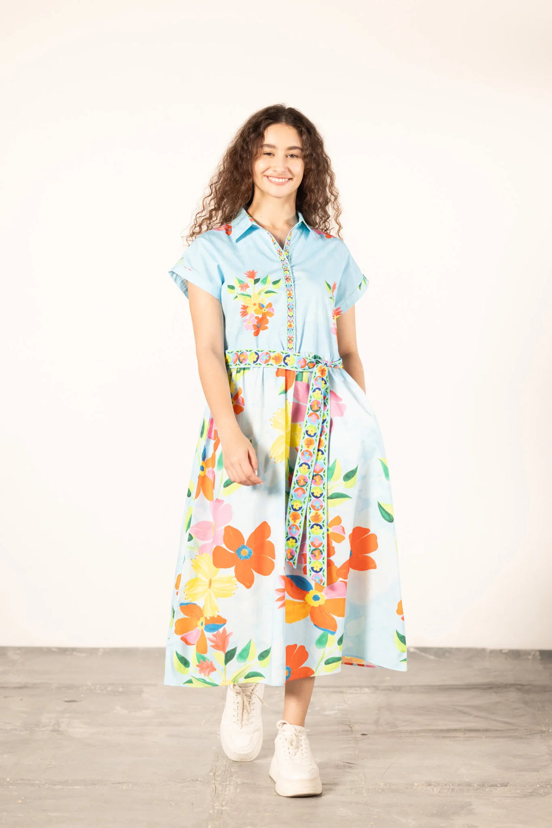 Rylie Dress | Floral Sky