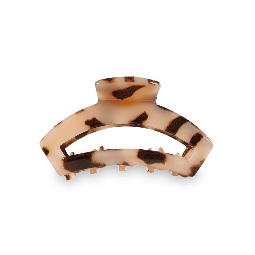 Open Blonde Tortoise Tiny Claw Hair Clip